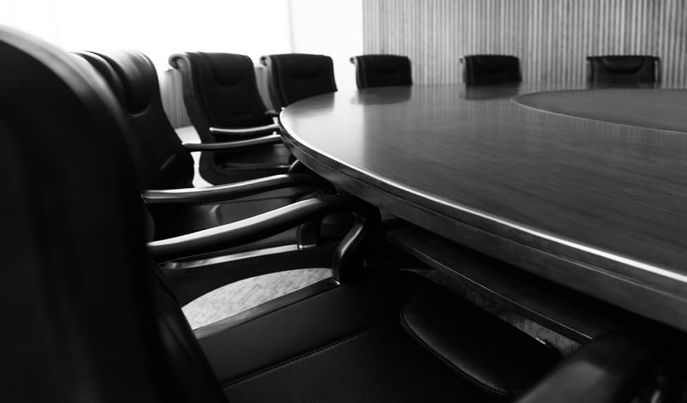 Boardroom in darkness